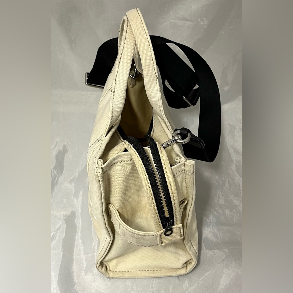 Marc Jacobs The Tote Bag Canvas Medium Beige - Picture 7 of 15